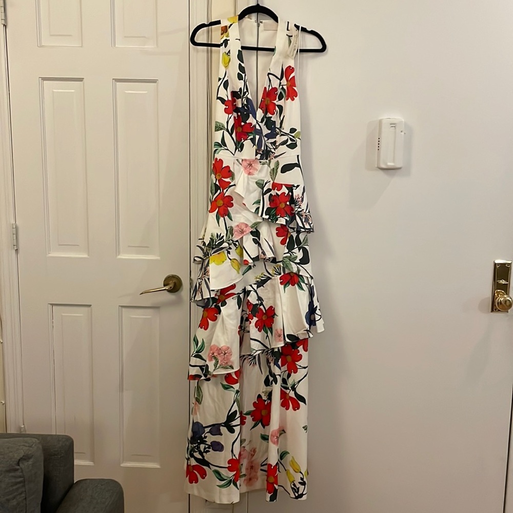 Alice + Olivia Flossie Ruffle Tiered Gown Sz 6